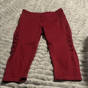 Victoria Secret Sport Wine Colored Capri